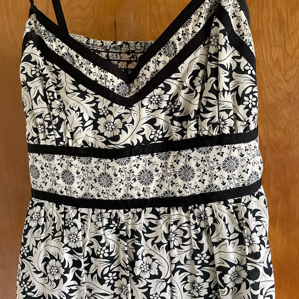 Black and white dress, worn only once!  Size 11.  This dress is in great shape.